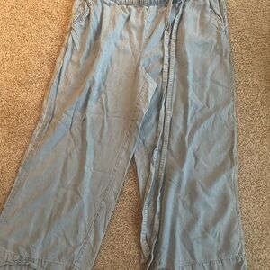 LOFT Sky Blue Elastic Waist Pants